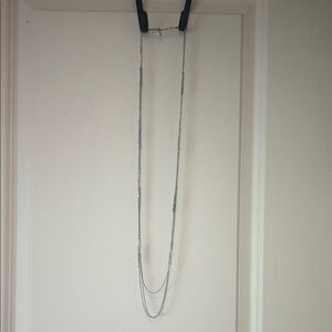 Charming Charlie Silver Layered Necklace